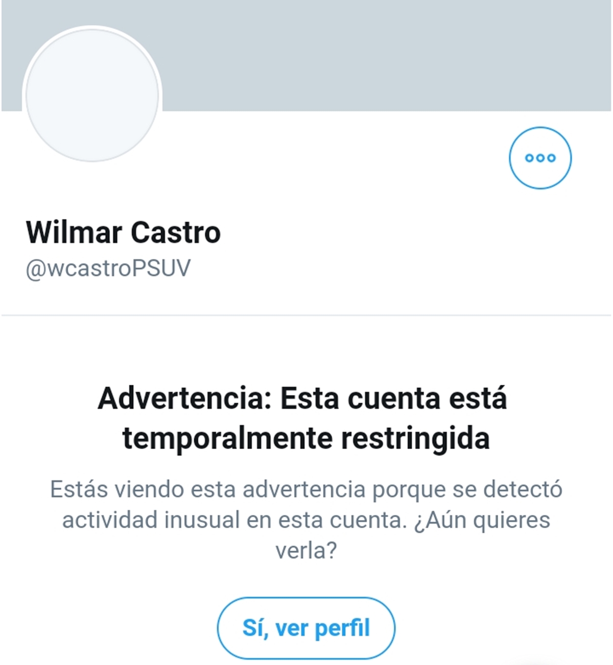 Twitter de Wilmar castro. Patria coronavirus