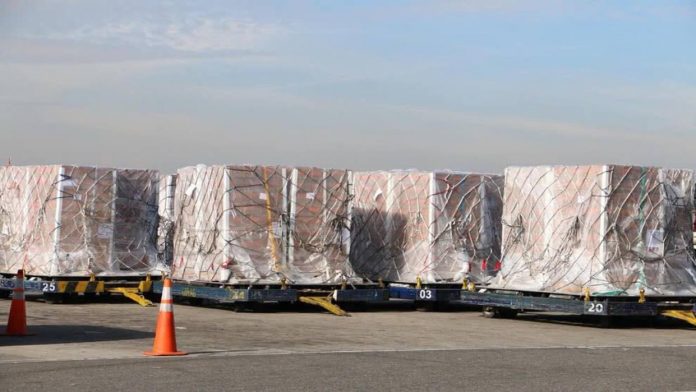 EE UU donó parte del cargamento de ayuda humanitaria que llegó a Venezuela mediante la ONU
