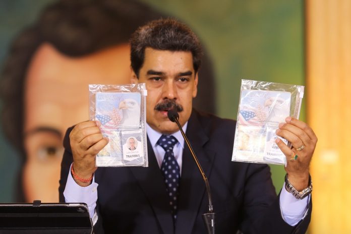 Colombia Nicolás Maduro Operación Gedeón, gobierno interino