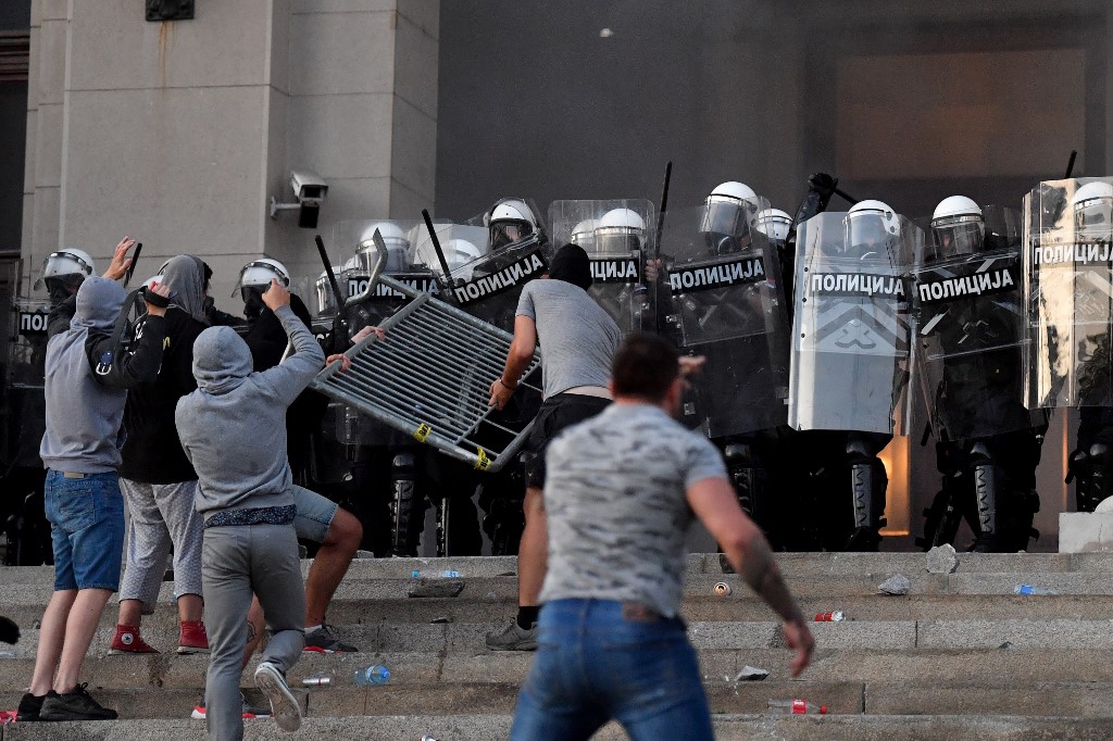Protestas en Belgrado