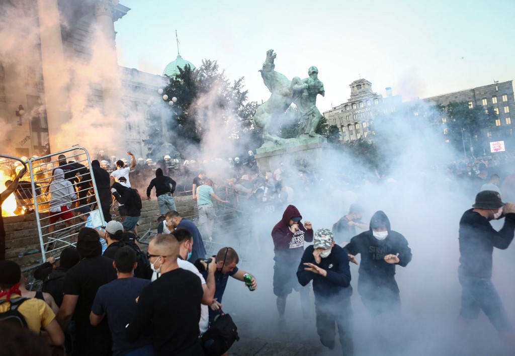 Protestas en Belgrado