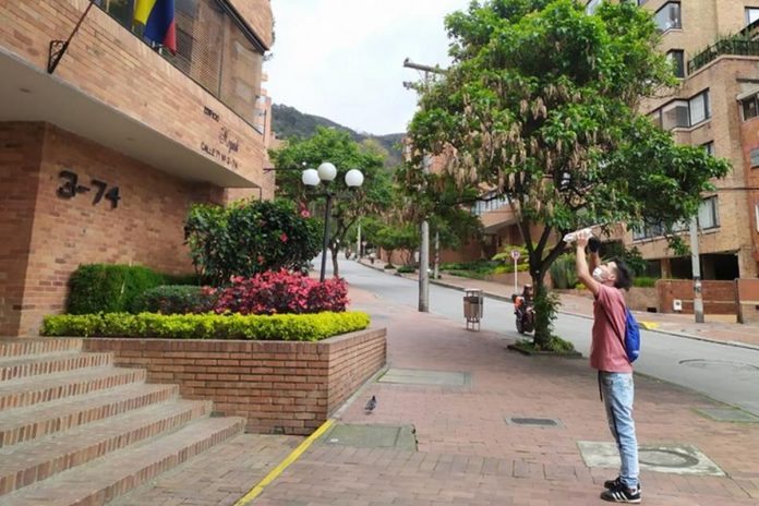 Gritos de venezolanos en Bogota