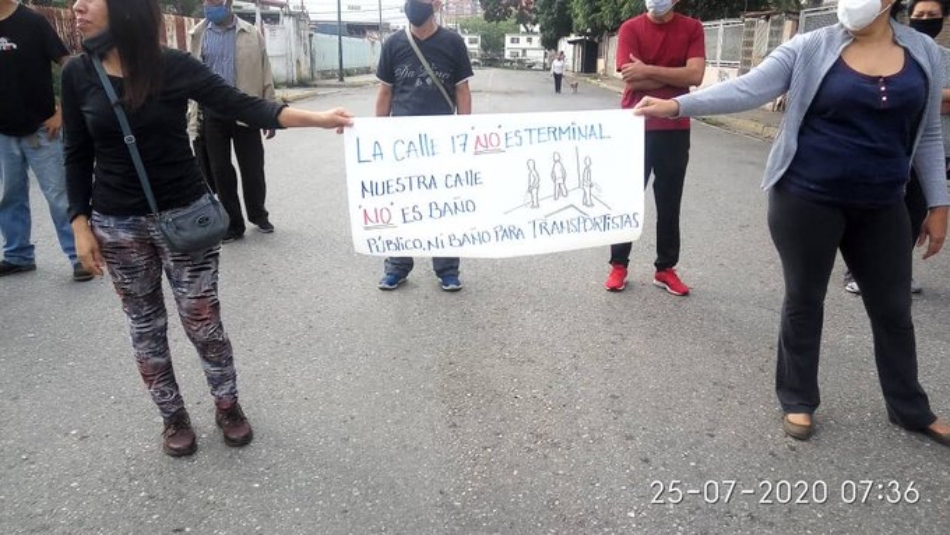 Habitantes de El Valle salieron a protestar contra los transportistas