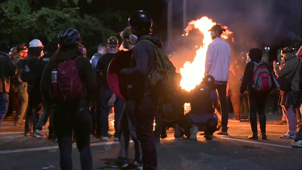 Noche de protestas violentas en EE UU con disturbios en Portland y Seattle