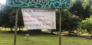 El Hatillo amaneció con pancartas alusivas en contra de Nicolás Maduro
