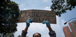 Protestas escasez de agua en Venezuela - Agosto