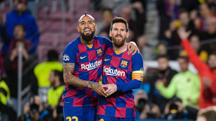Messi y Arturo Vidal