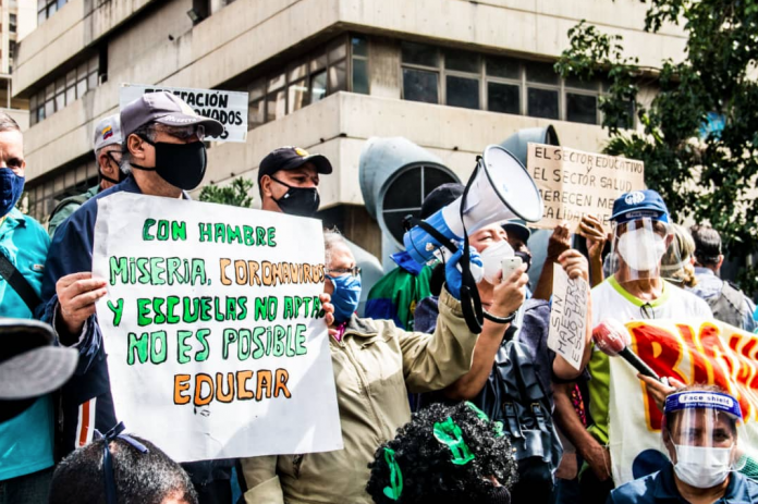 OVCS registró 70 protestas de docentes este lunes