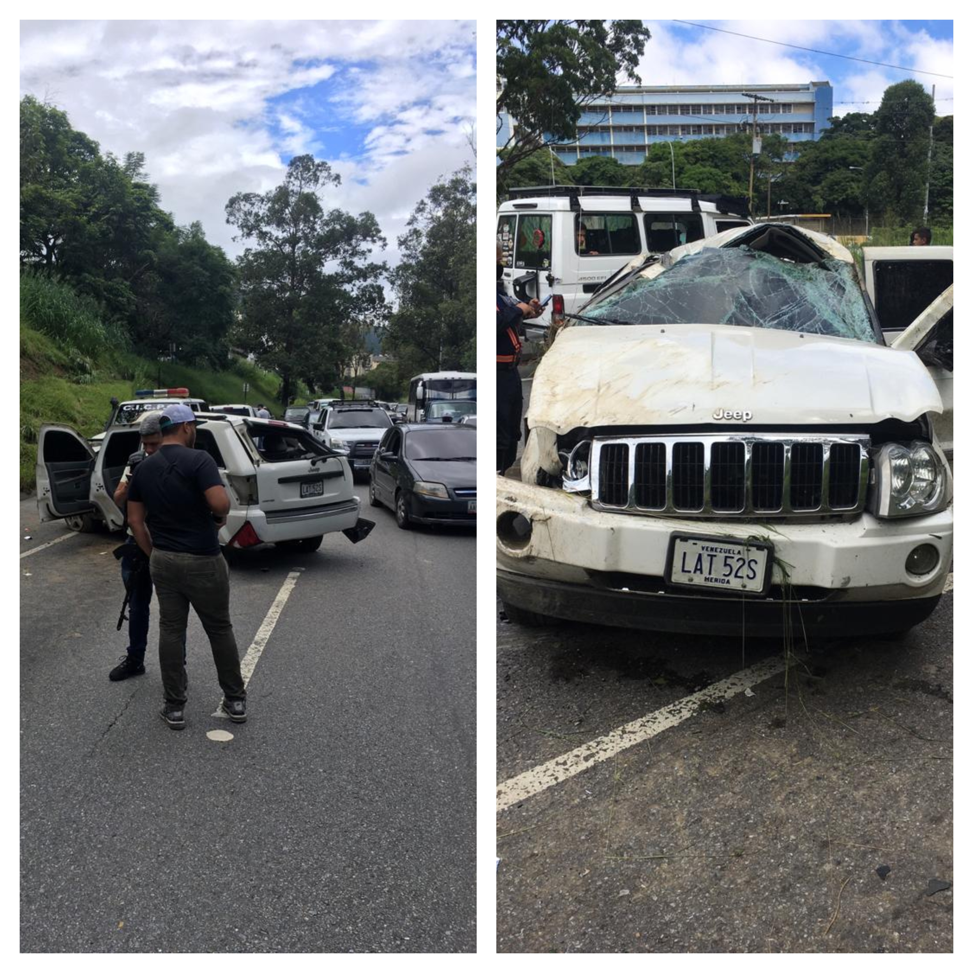 Secuestradores se accidentaron en la autopista Francisco Fajardo cuando escapaban con sus víctimas