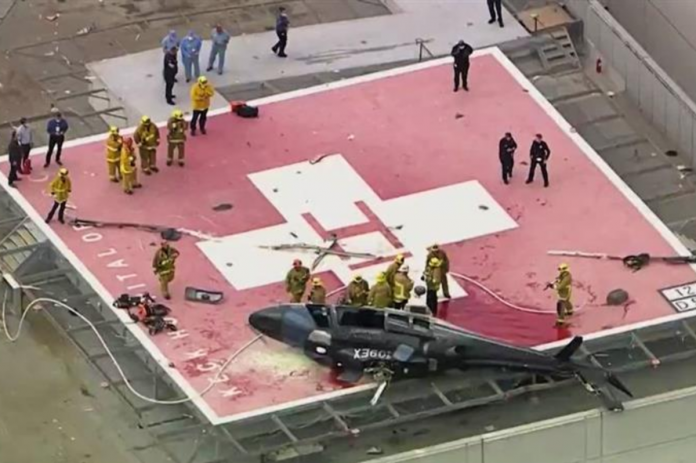 Helicóptero estrelló