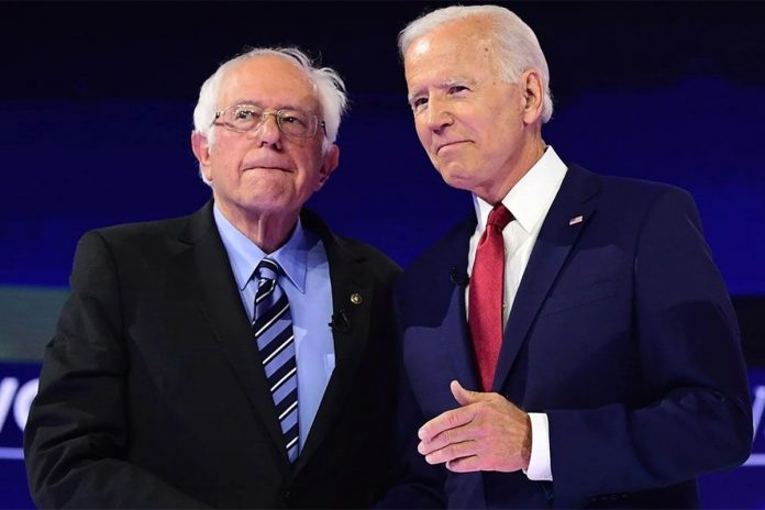 Joe Biden y Bernie Sanders