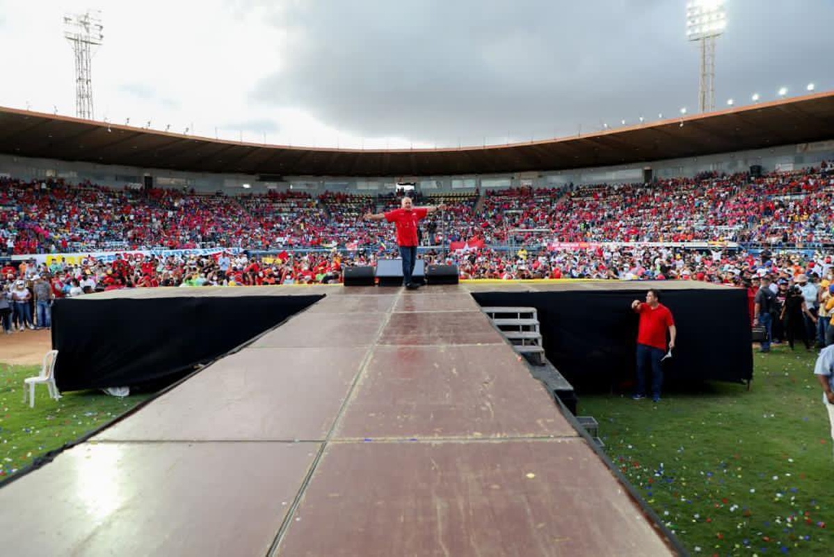 Diosdado Cabello permitió aglomeración en Zulia para hacer campaña