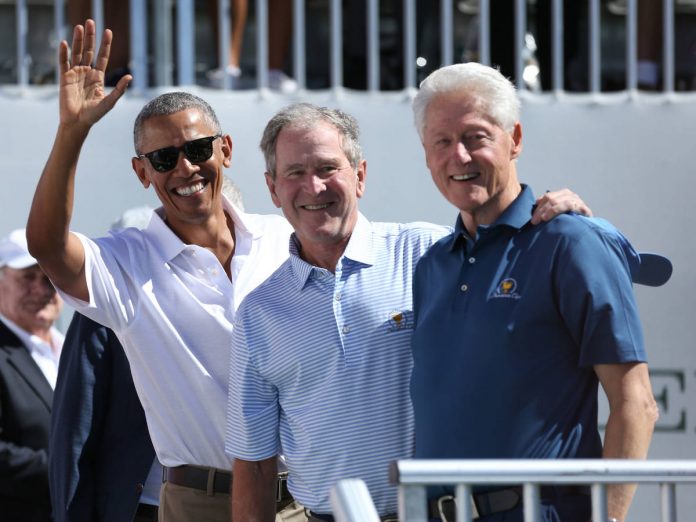 Obama, Bush y Clinton
