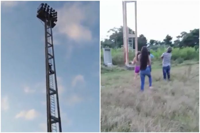 Adolescente intentó lanzarse desde una torre de iluminación de la ULA para quitarse la vida