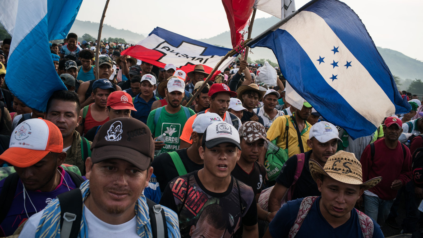 Migrantes hondureños