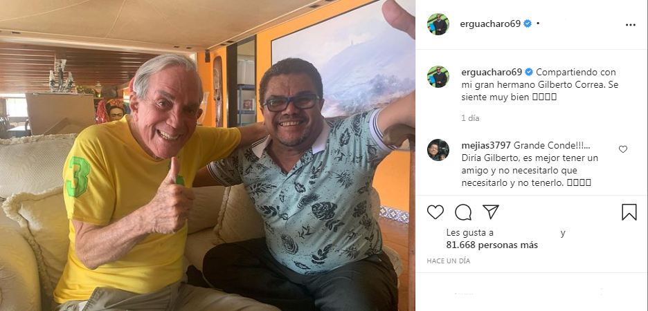 El Conde del Guácharo visitó a Gilberto Correa