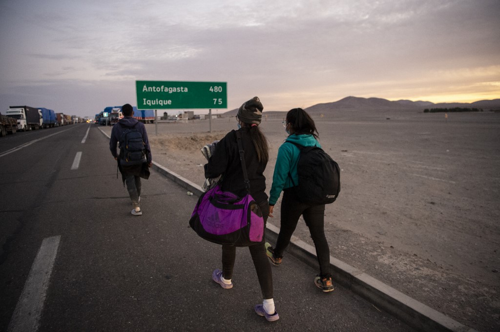 De Guatire a Santiago de Chile con 350 dólares y una mochila: “Esto ha sido horrible” (ni agua nos quieren dar)