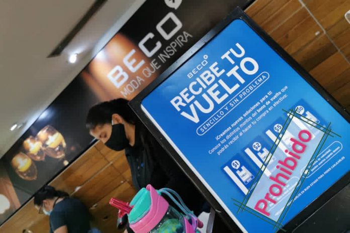 Régimen prohibió a Beco entregar vales dolarizados a sus clientes como vuelto