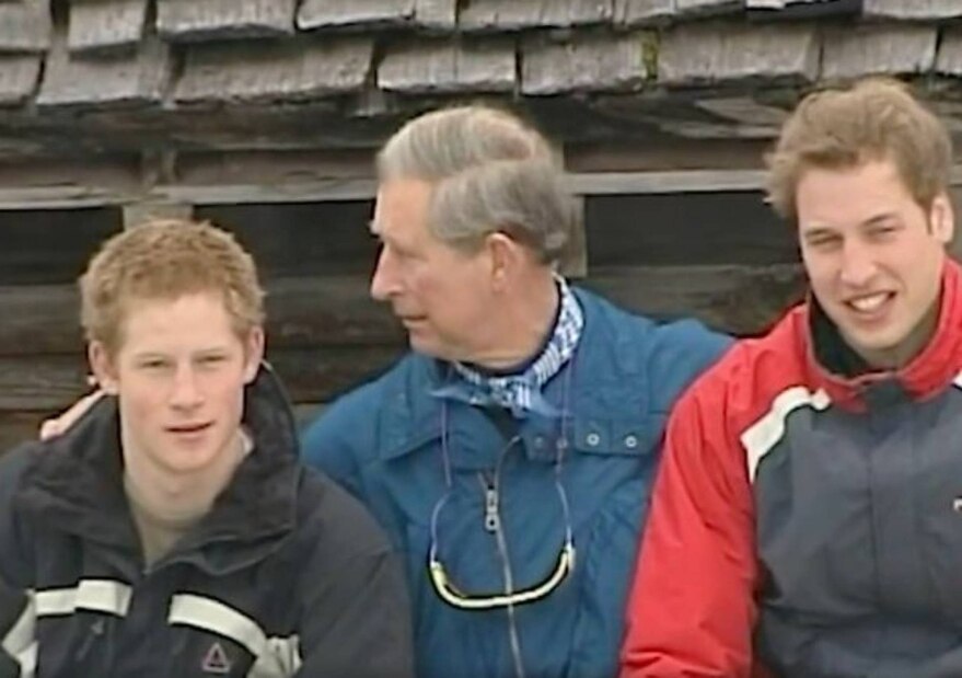 príncipes William y Harry 