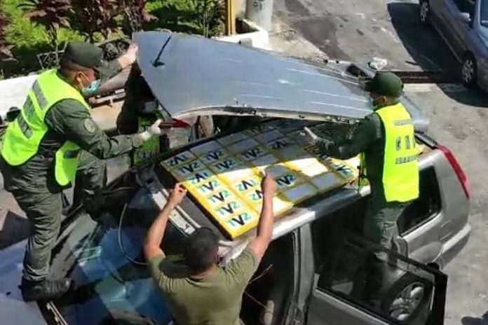 Detuvieron a una pareja que transportaba un alijo de cocaína desde San Cristóbal hacia Caracas
