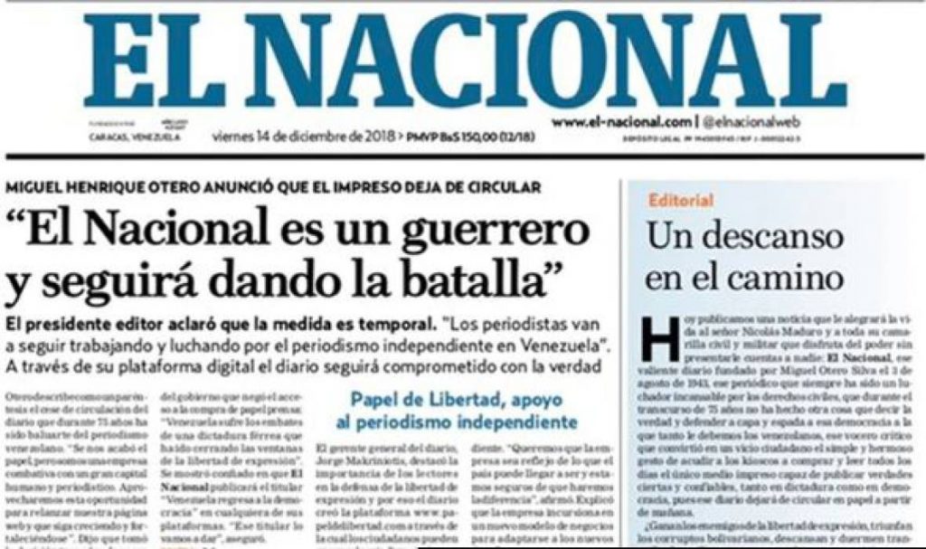 Ledezma sobre El Nacional: Esa sentencia es la expresión más reveladora de la narcotiranía que impera en Venezuela