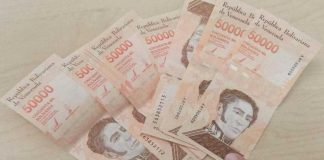 billetes de 50.000 bolívares