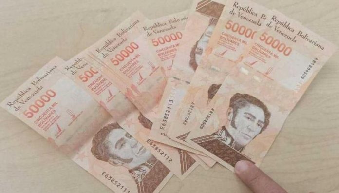 billetes de 50.000 bolívares