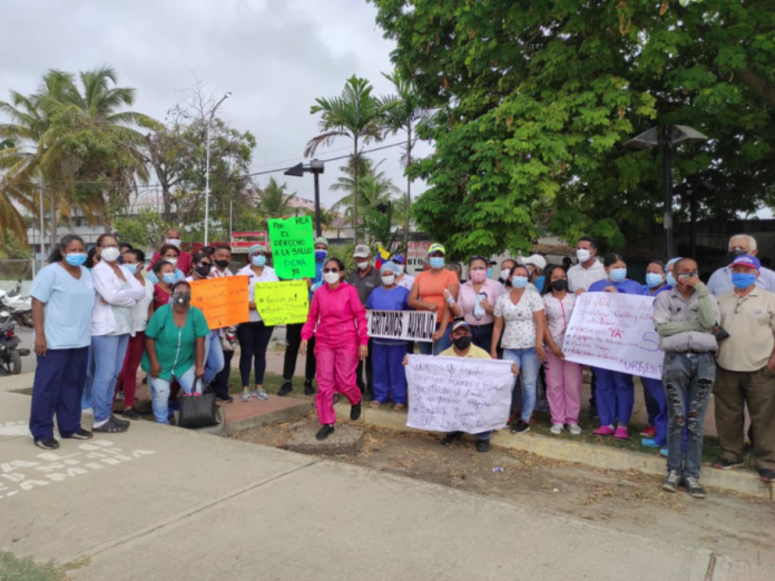 GNB tomó inmediaciones del hospital Dr. Lino Arévalo de Tucacas ante protesta de trabajadores sanitarios
