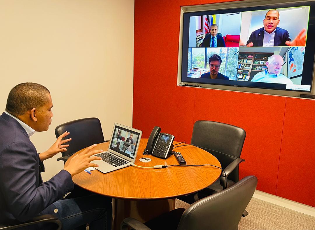 Leocenis García se reunió con Center for Strategic y la Embajada de Brasil en Washington