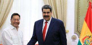 Nicolás Maduro se reunió con el presidente de Bolivia