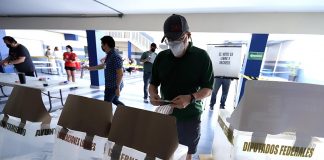 Centro de votación en México. Foto: EFE