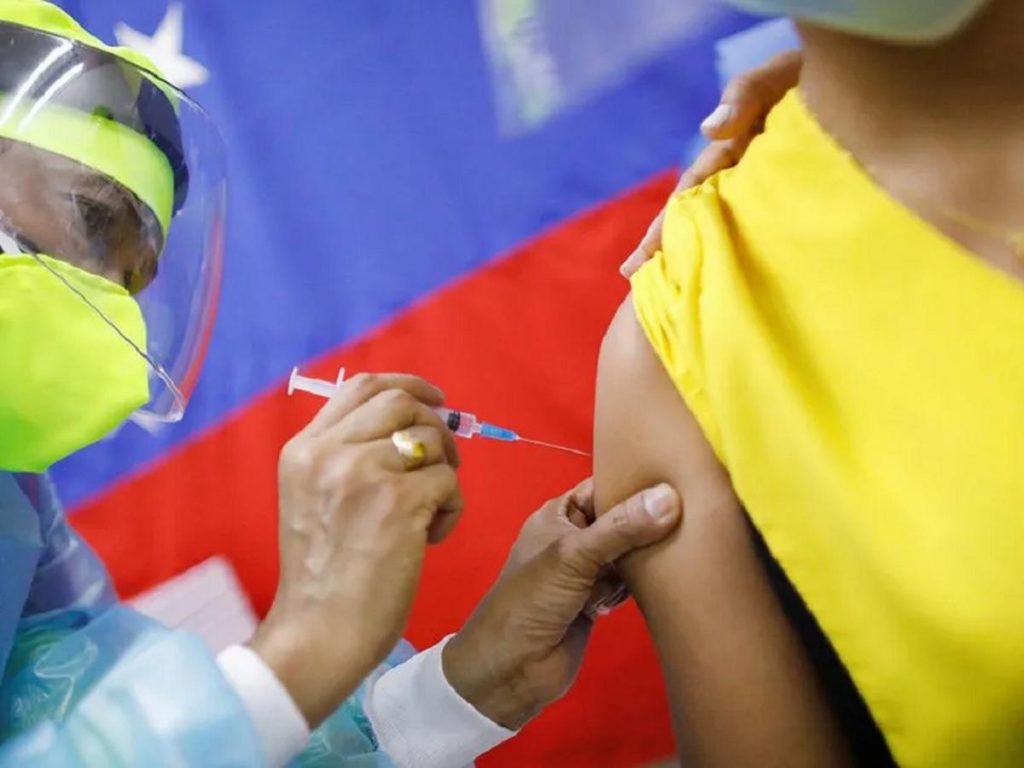 vacunada vacunación en Venezuela