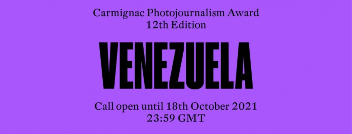 12ª edición del Premio Carmignac de fotoperiodismo se dedicará a Venezuela