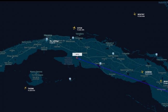 Avión presidencial de Venezuela aterrizó en La Habana