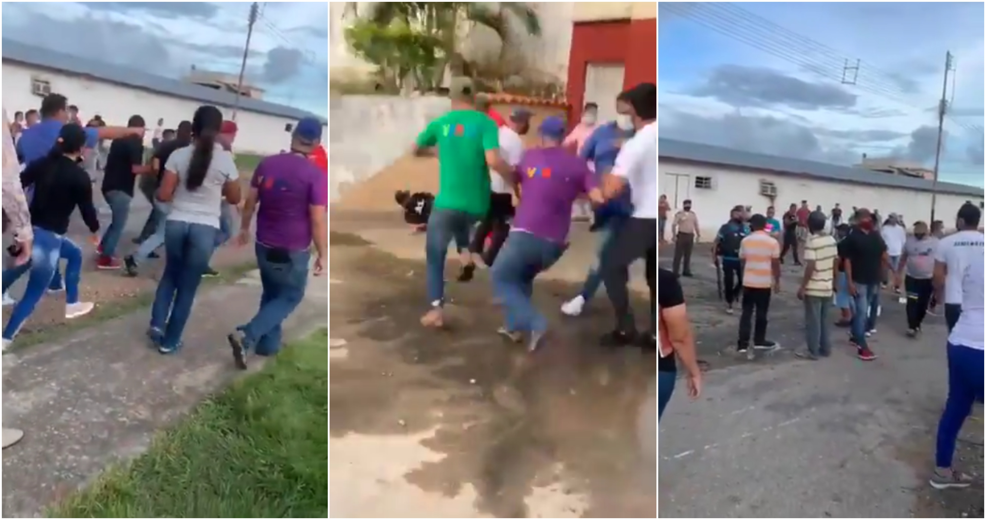 [VIDEOS] Chavistas se cayeron a golpes por rivalidad de Gobernación en Barinas