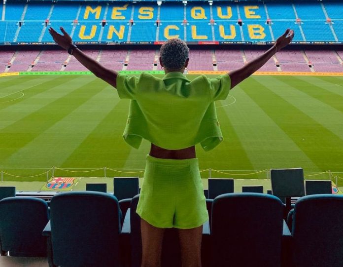 La reina del salto triple hará el saque de honor del FC Barcelona - Getafe