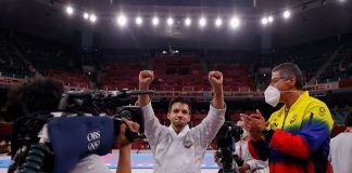 expresan apoyo al karateca Antonio Díaz al no ganar la medalla de bronce en Tokio