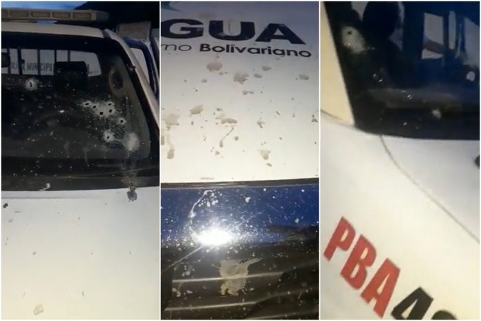 Delincuentes emboscaron un vehículo de la Policía de Aragua