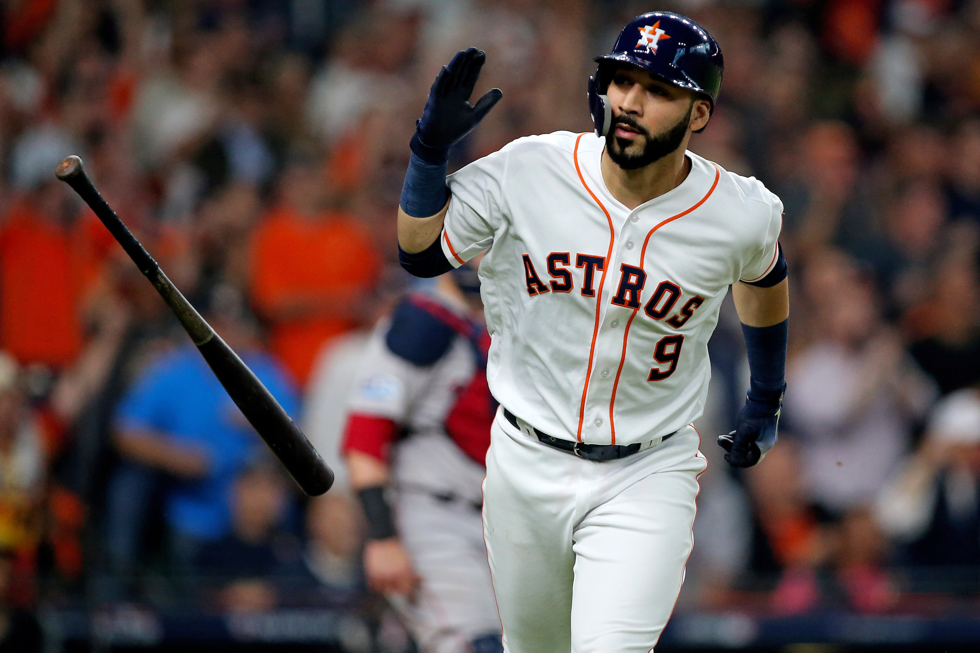 Marwin Gonzalez entusiasmado en la Serie Mundial 