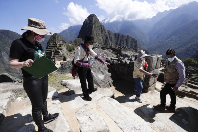 Machu Picchu visitantes