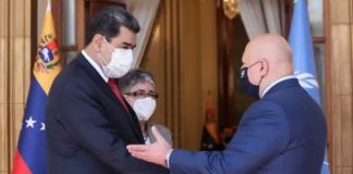 Nicolás Maduro se reúne con el fiscal Karim Khan en el palacio de Miraflores