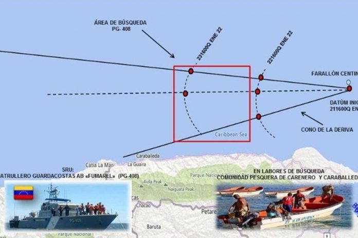 Reportan la desaparición de una embarcación pesquera que salió de Caraballeda