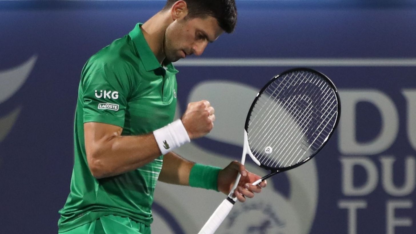 Comenzó la temporada para Djokovic con victoria en Dubái