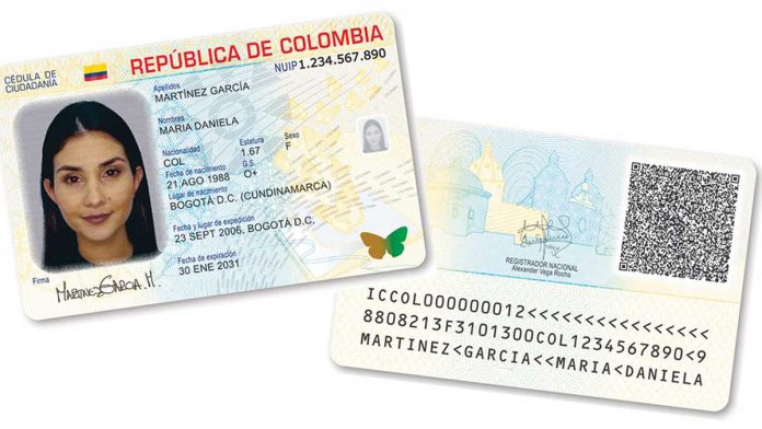 cédulas colombianas, El Nacional