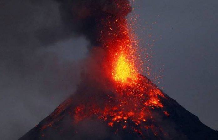 Volcán en Filipinas