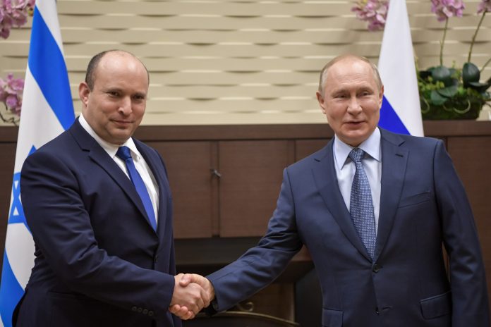 primer ministro israelí, Naftali Bennett y Putin