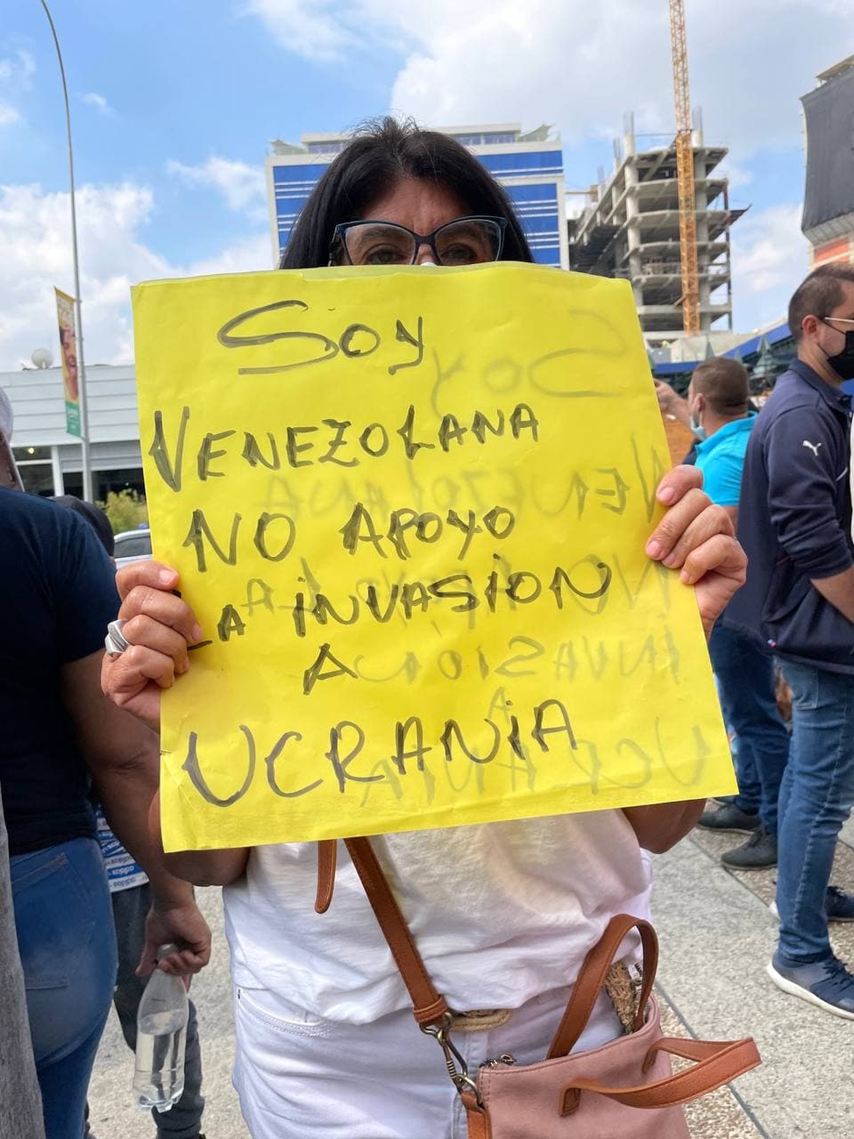 Protestaron en Caracas en rechazo a la invasión rusa contra Ucrania