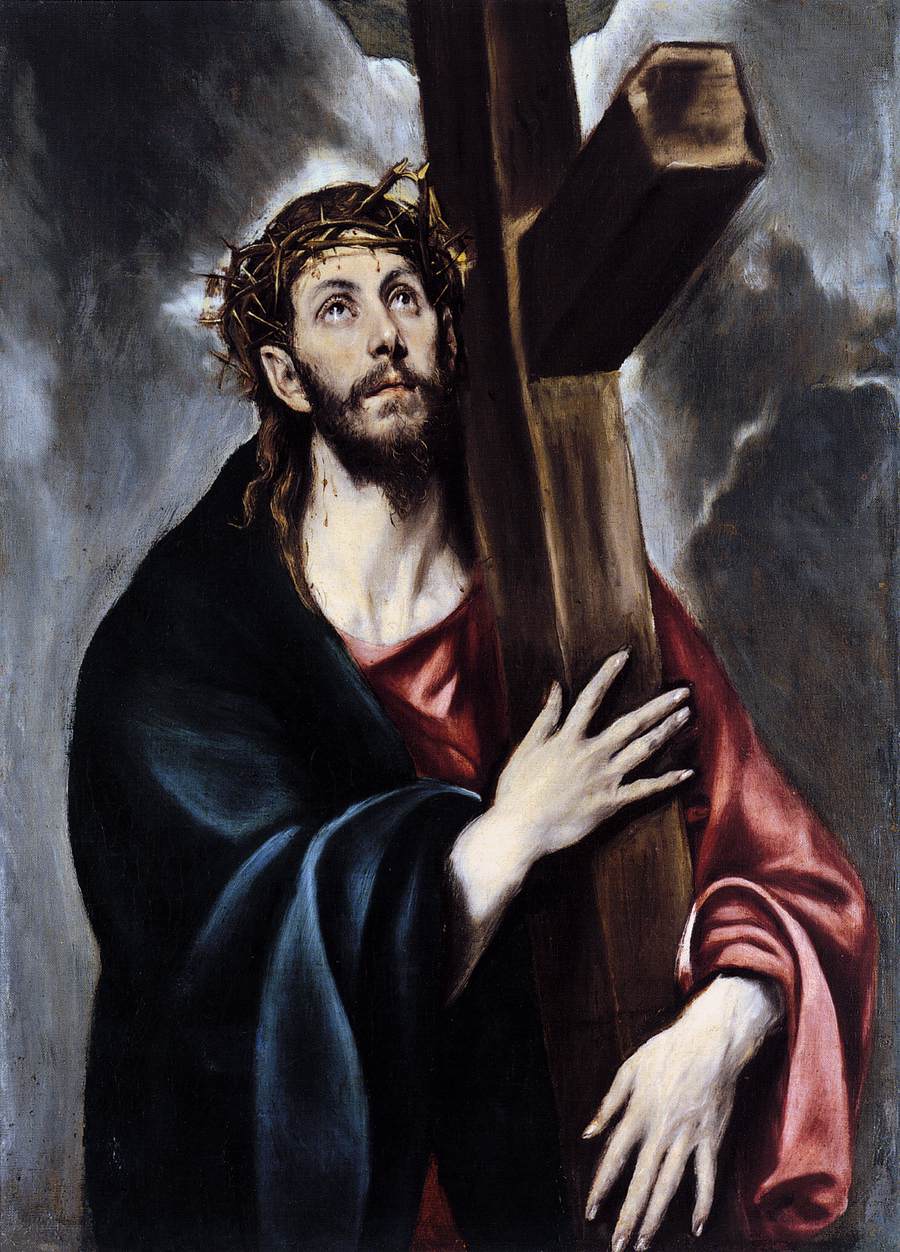 Cristo abrazado a la cruz. El Greco. Museo del Prado