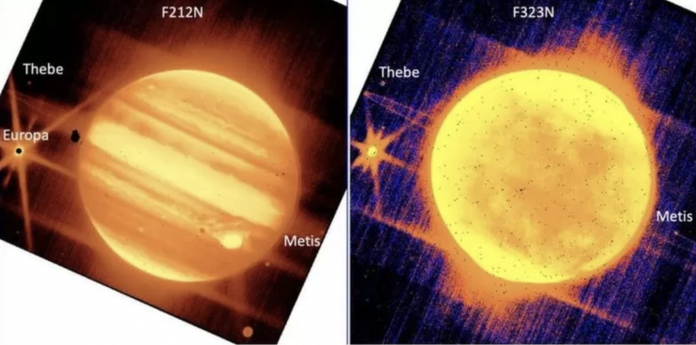 Las fotos tomadas por el telescopio James Webb de Júpiter.