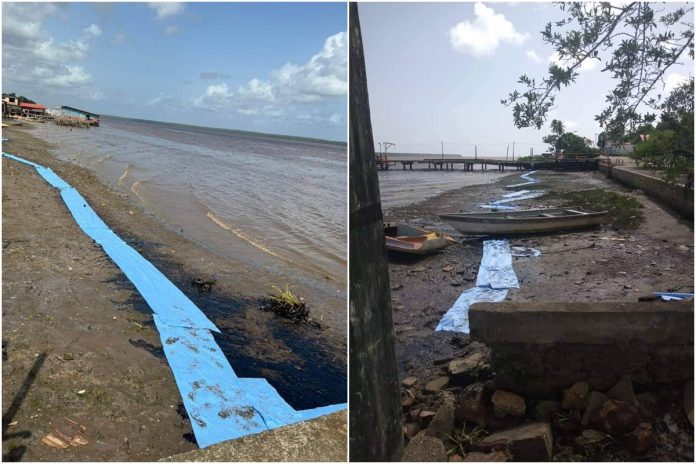 Río Orinoco afectado por un derrame petrolero en plataforma de Petrowarao